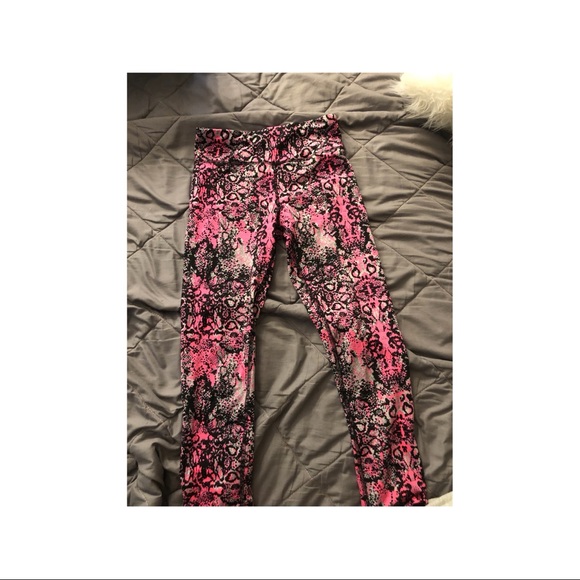 Pink snake print leggings (xs) - Picture 3 of 3